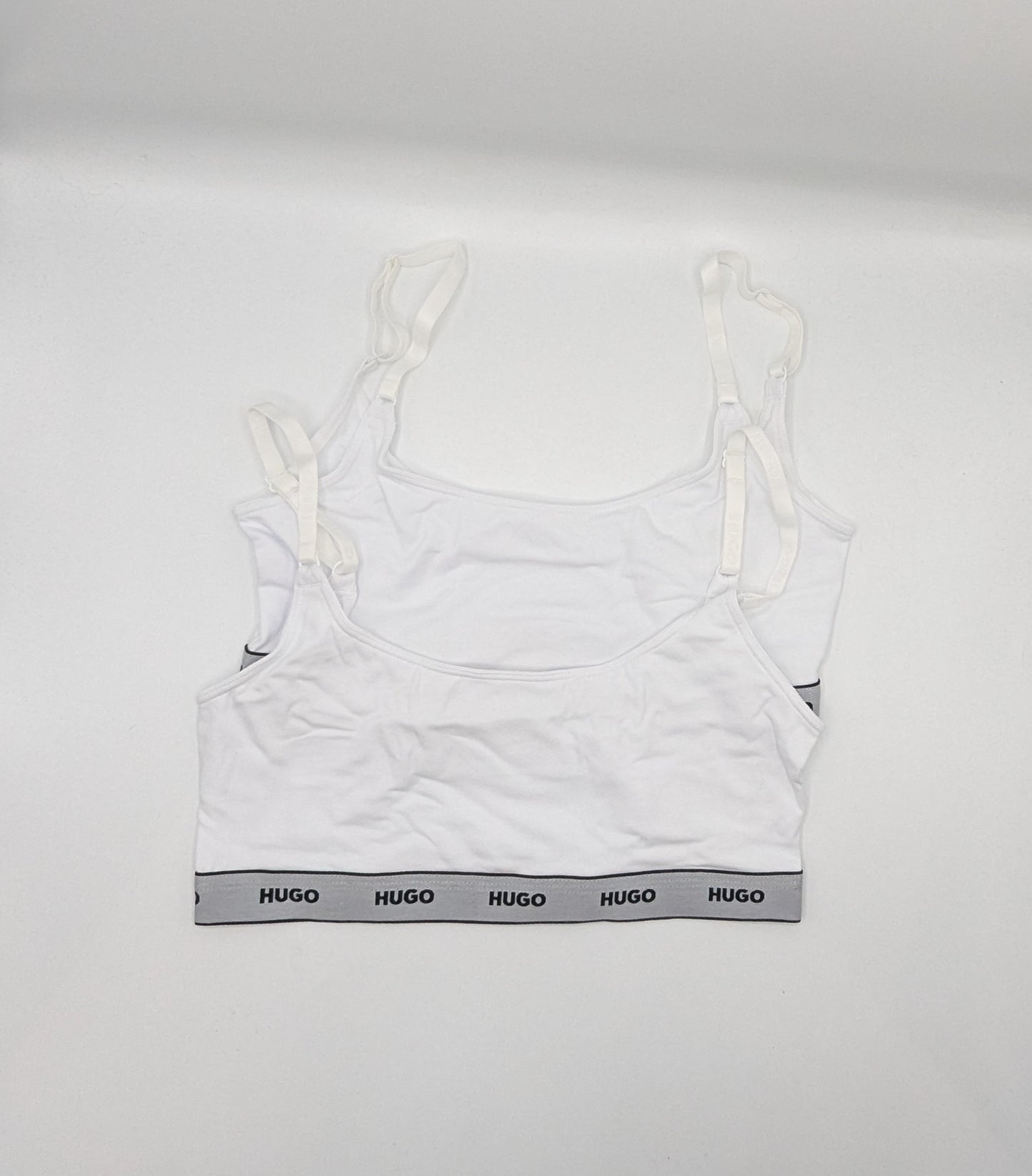 Hugo Sports Bralette 2 Pack - White