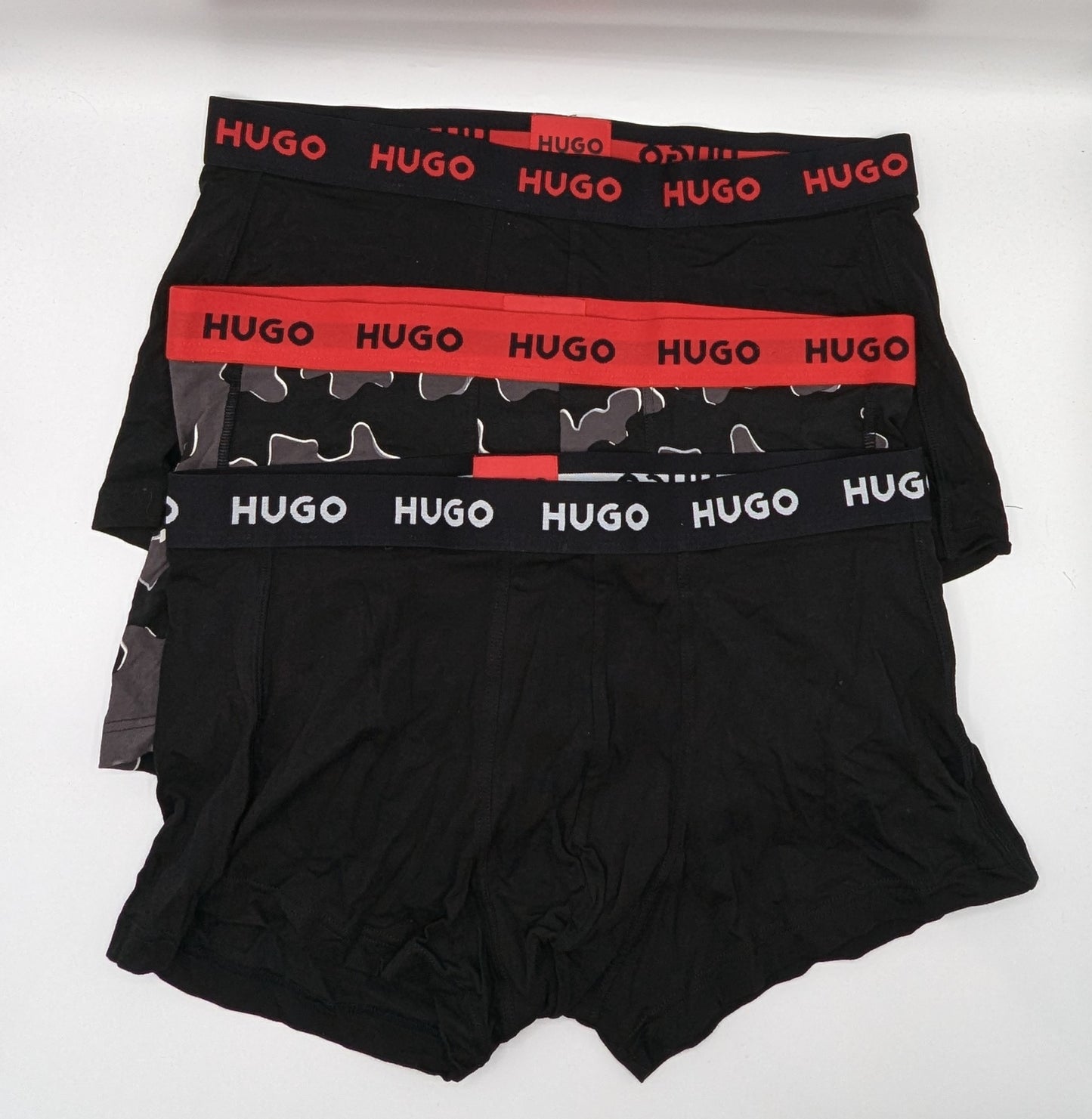 Hugo Men's 3 Pack Trunks - Black