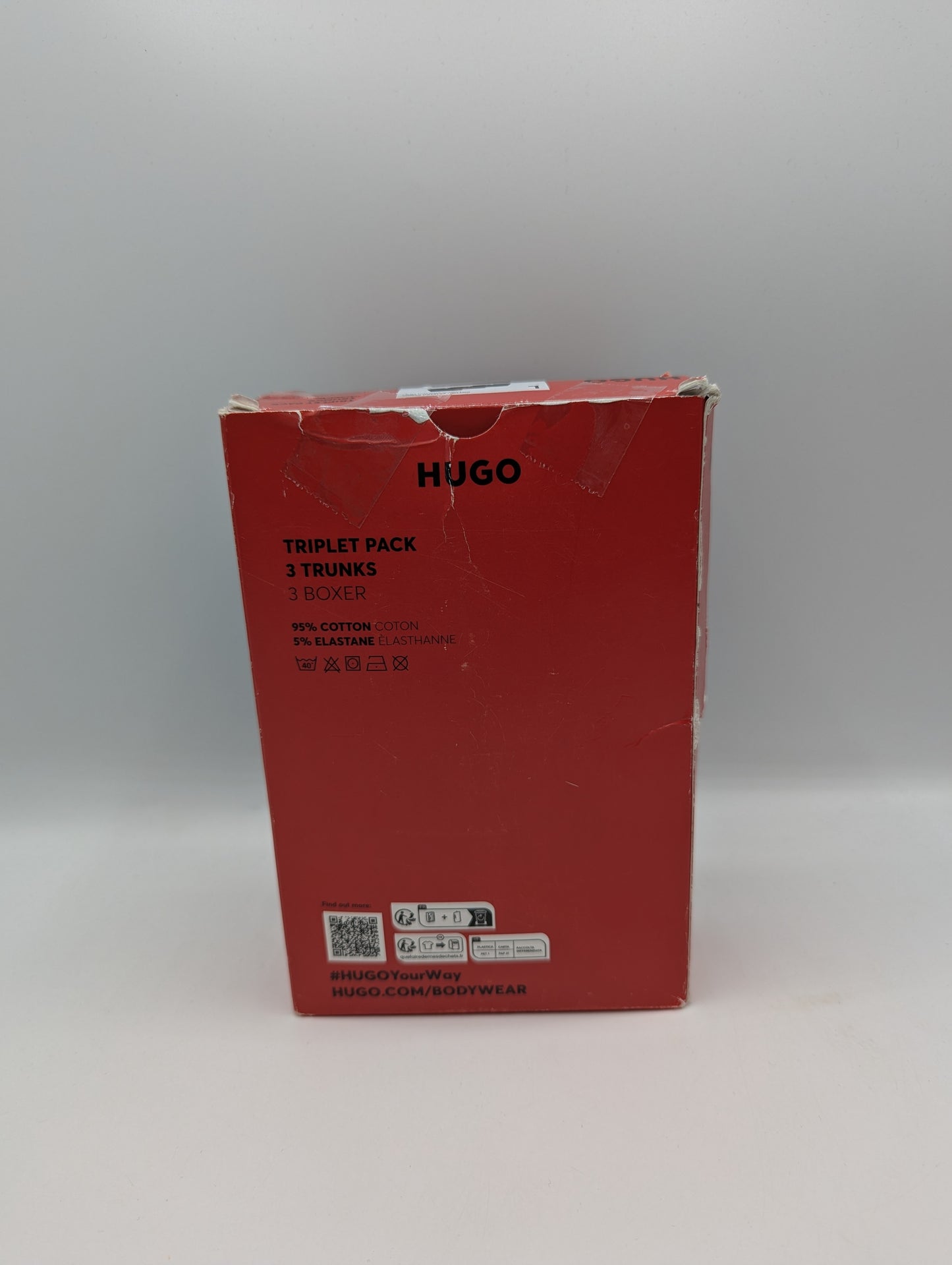 Hugo Men's 3 Pack Trunks - Black
