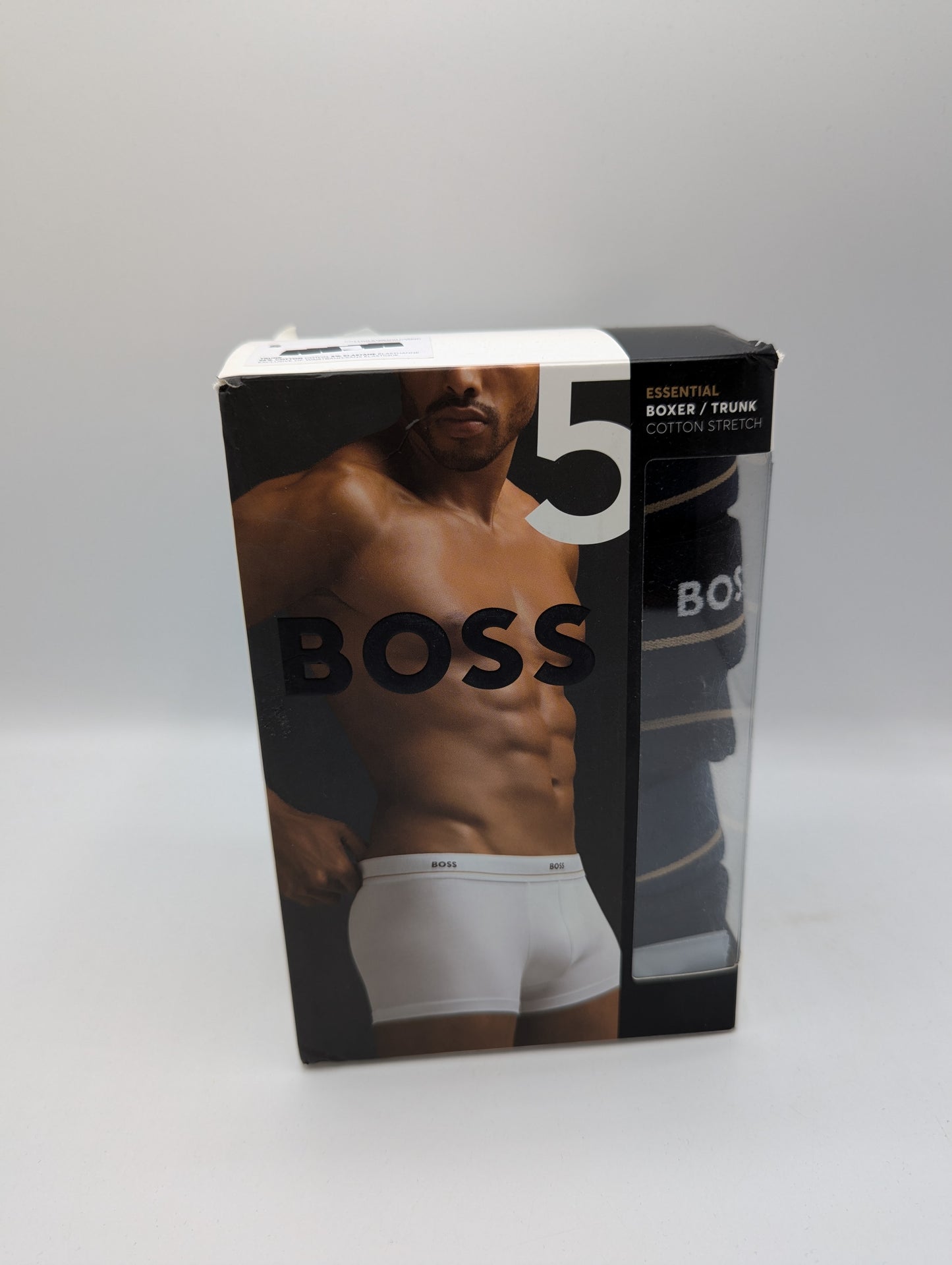 Boss Trunk Essential 5 Pack- Black / White / Navy