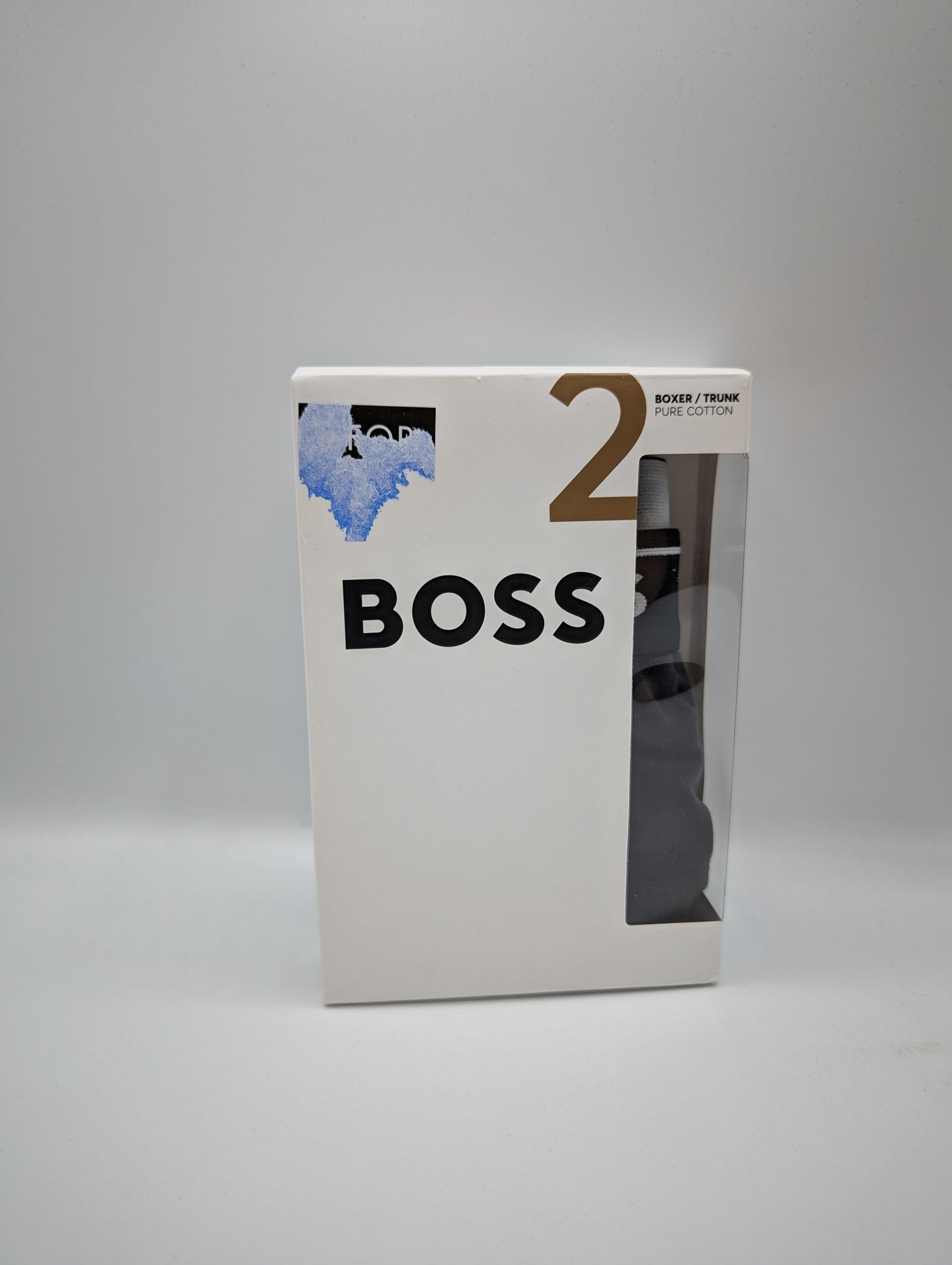 Boss 1 Pack Logo Waistband Trunk - Grey