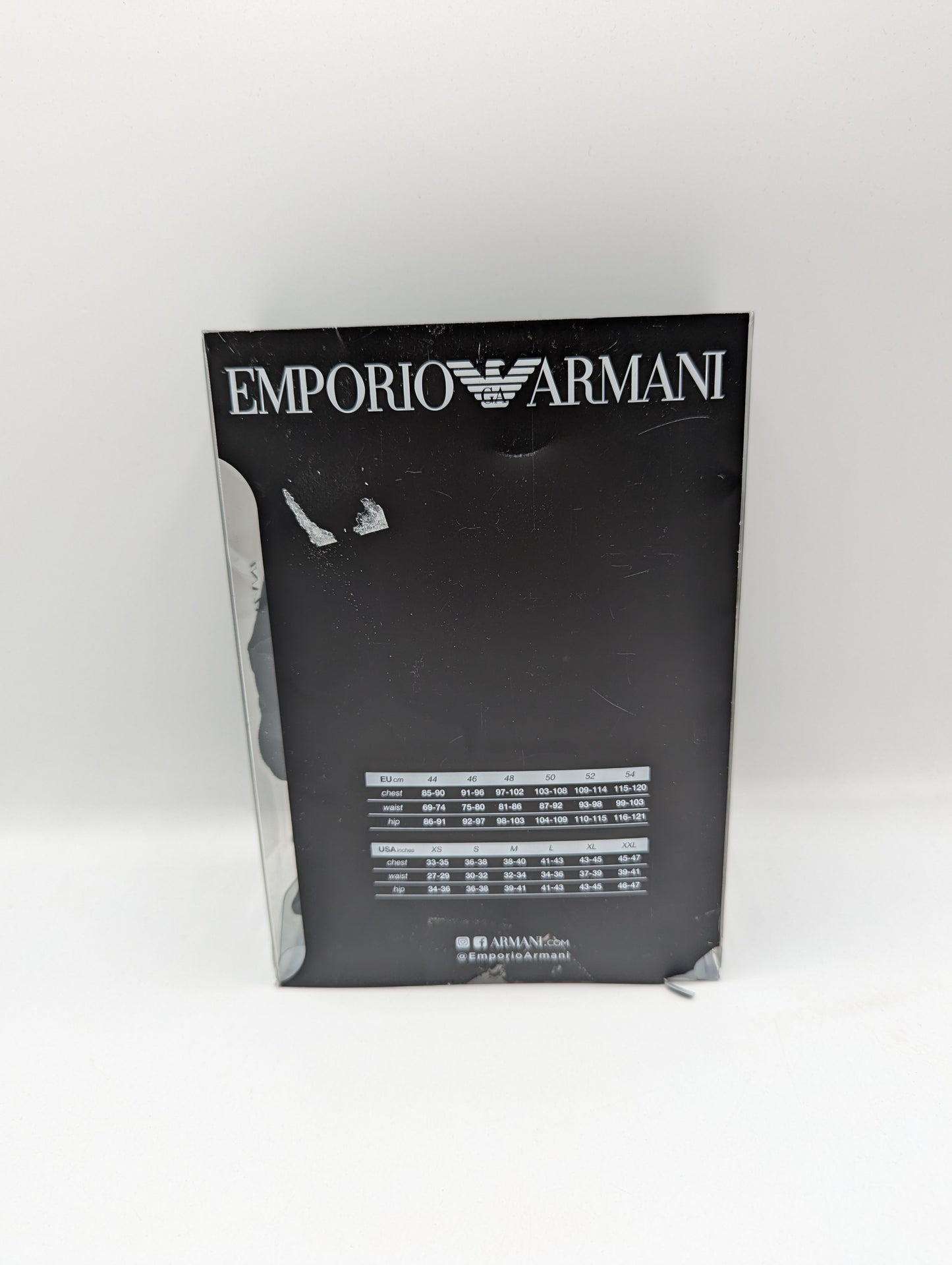 EMPORIO ARMANI Monogram 2 Pack Boxer Shorts - Black