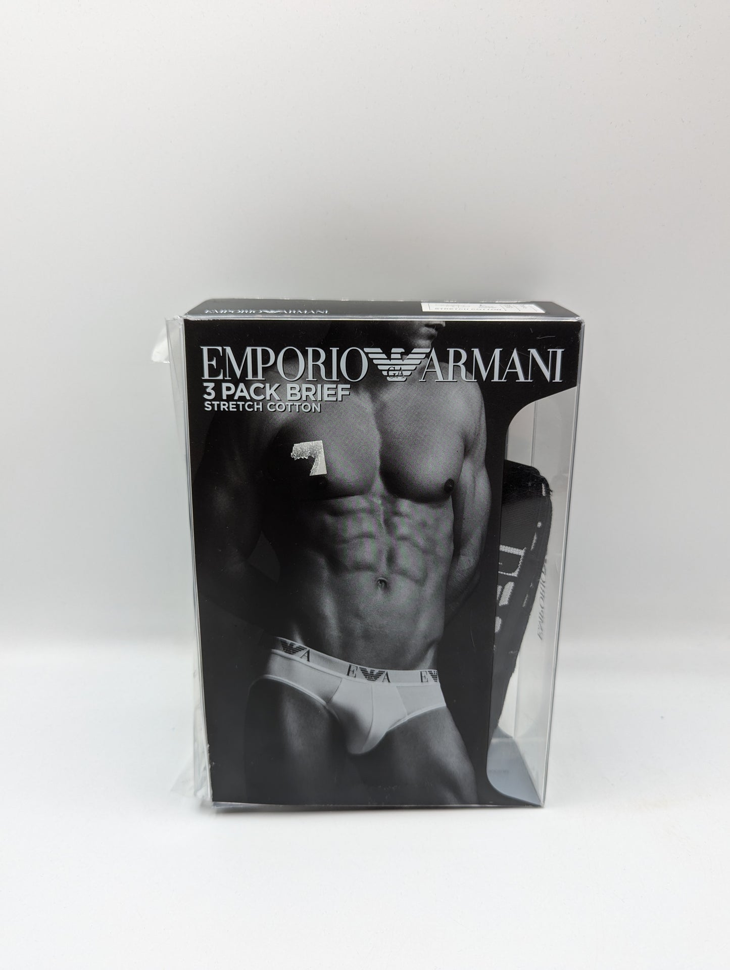 EMPORIO ARMANI Mens 2 Pack Briefs - Black