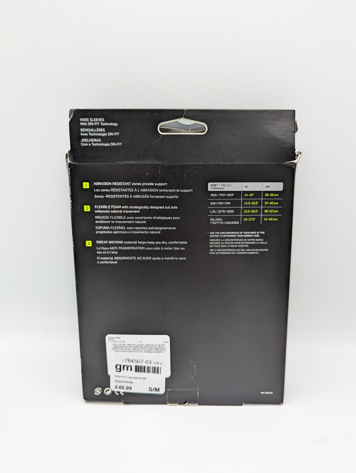 Nike Pro Strong Leg Sleeve Adults - Black