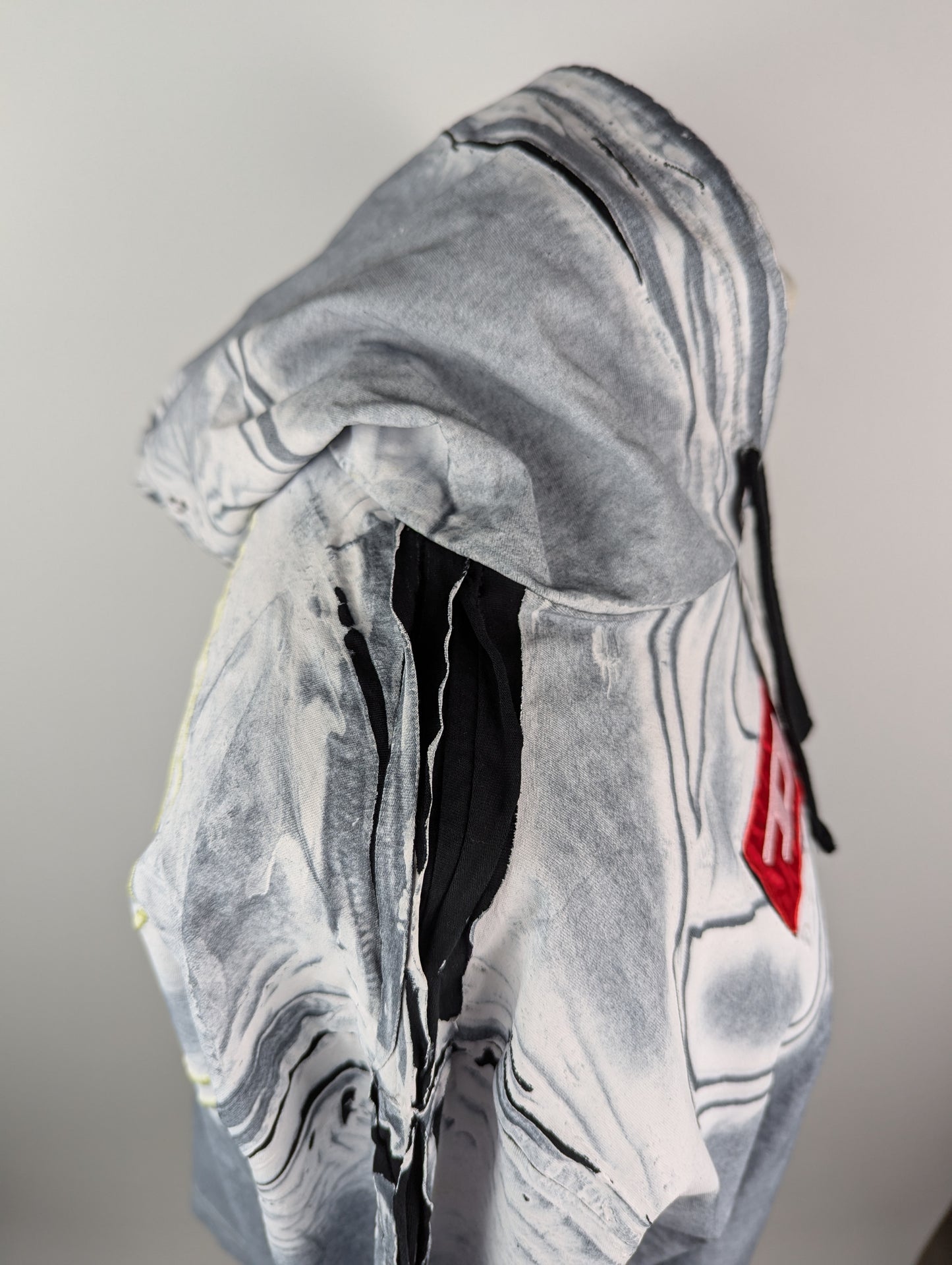 Diesel ‘F-CARLYE’ cropped hoodie Womens- Grey / Silver / Black