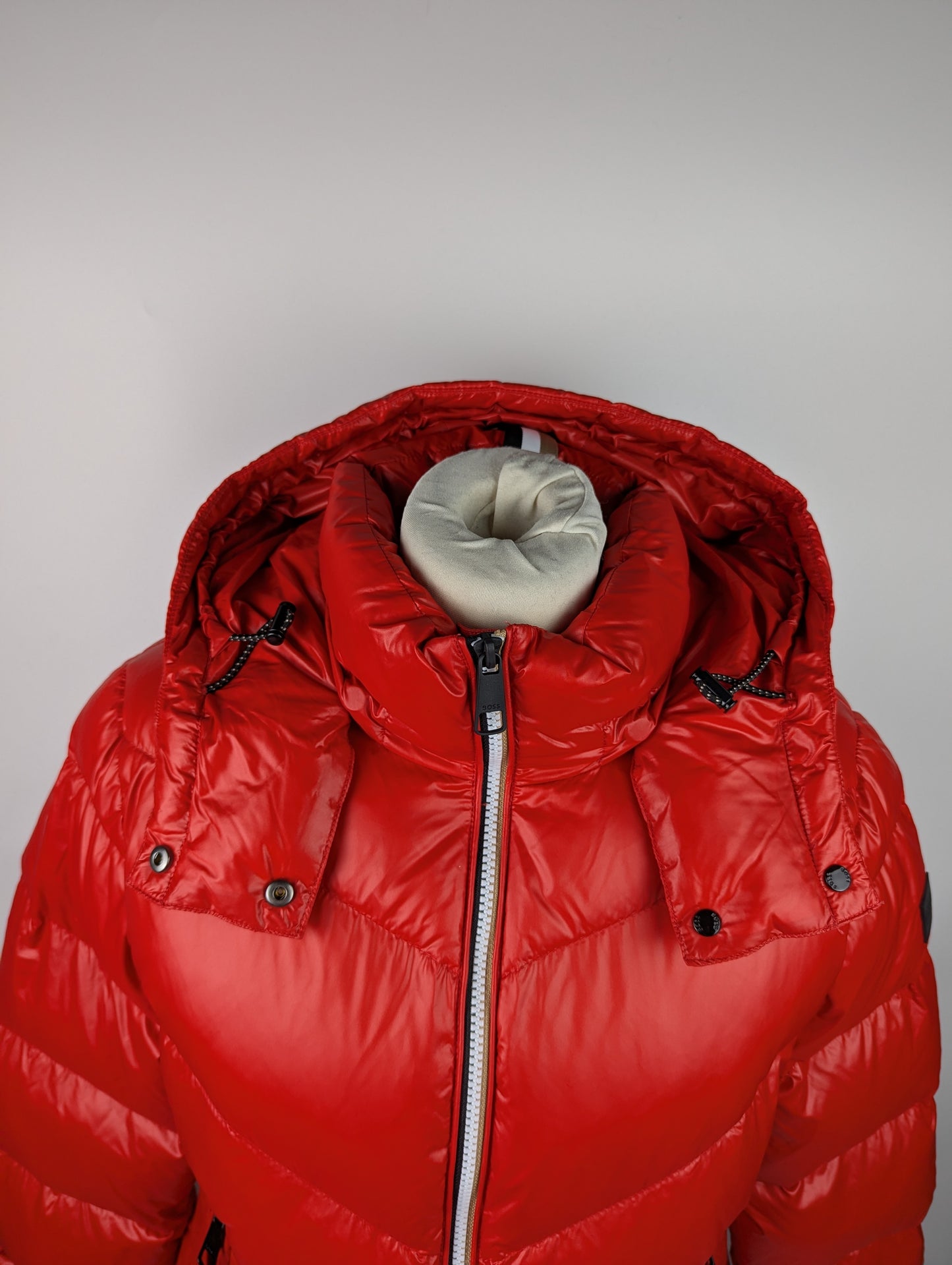 BOSS Women's Pepule2 puffer Jacket- Red