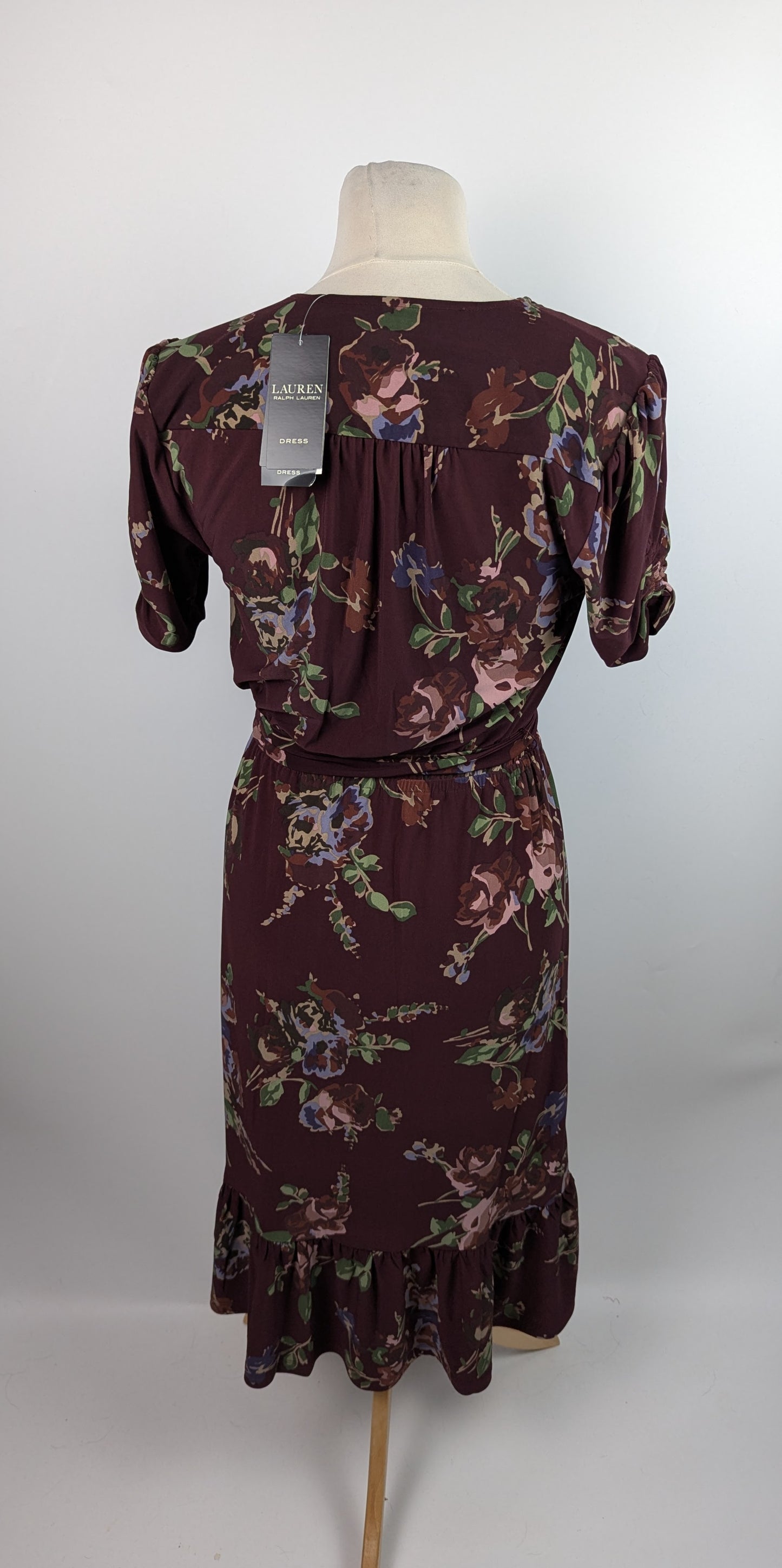 Lauren by Ralph Lauren Lalaine Dress - Burgundy / Multi