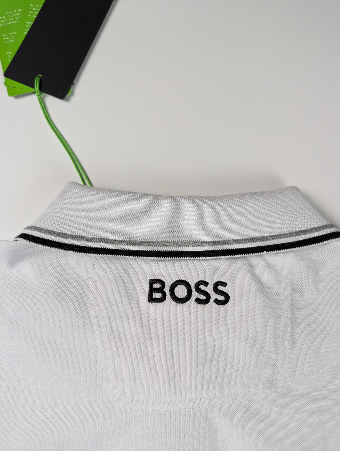 Boss Men's Paddy Pro Premium Cotton Polo Shirt - White