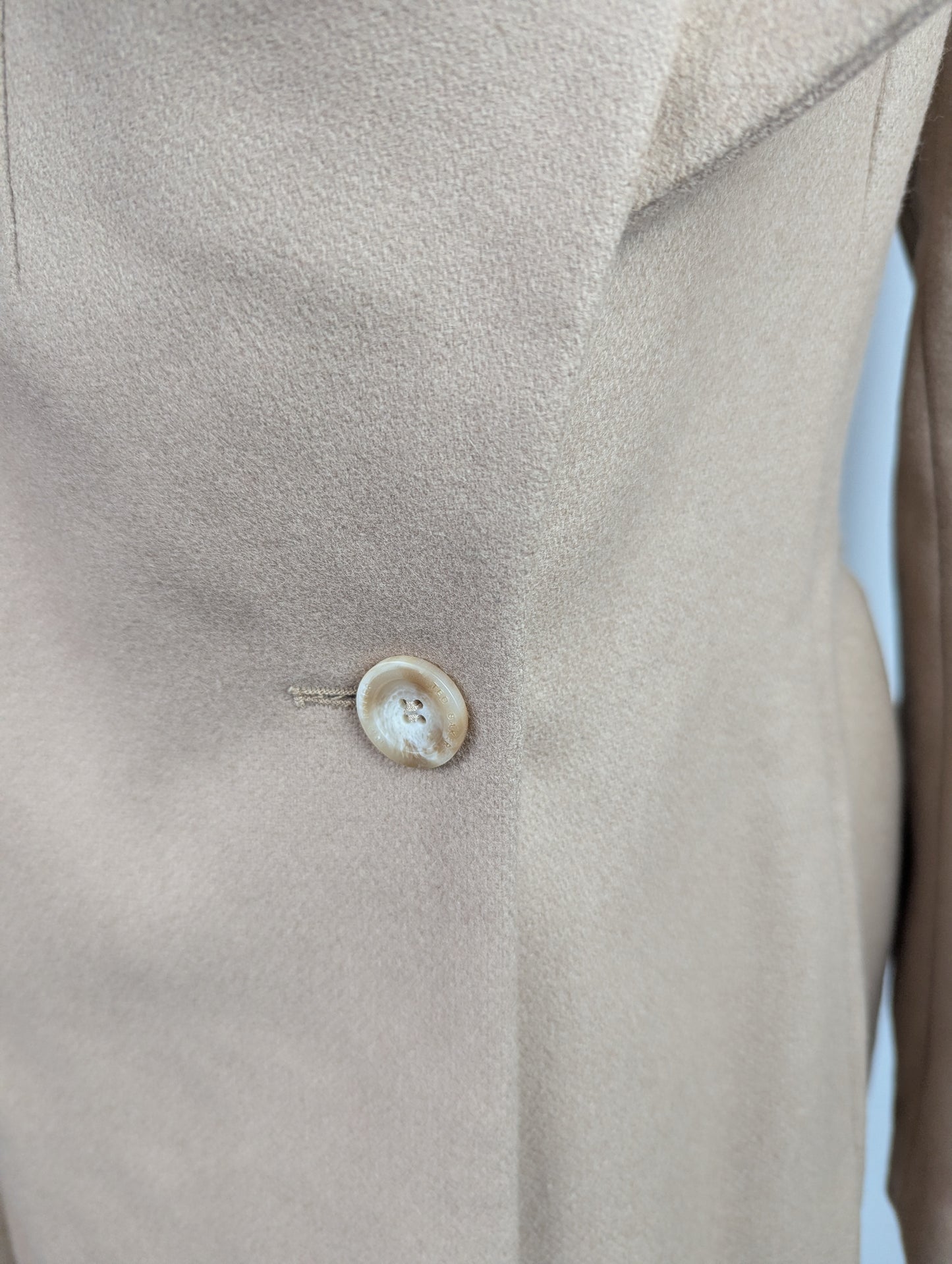 Ted Baker Women's Rose Belted Midi Wool Long Sleeve Coat - Camel