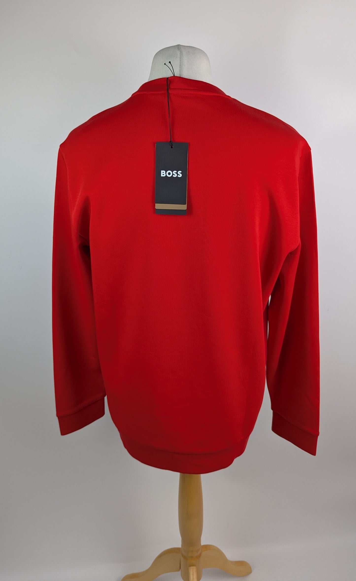 Boss Men's Salbo Diamond Crew Sweatshirt - Red