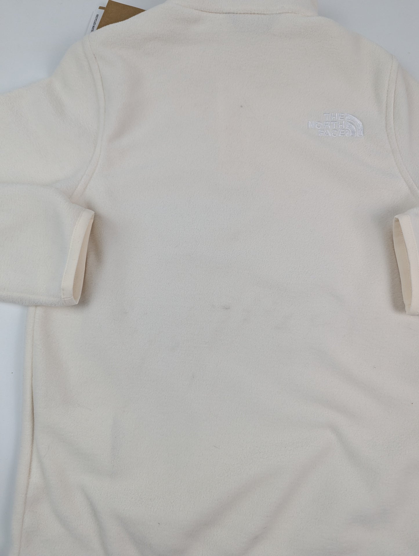 The North Face Glacier Fleece Juniors 1/4 zip - White Dune