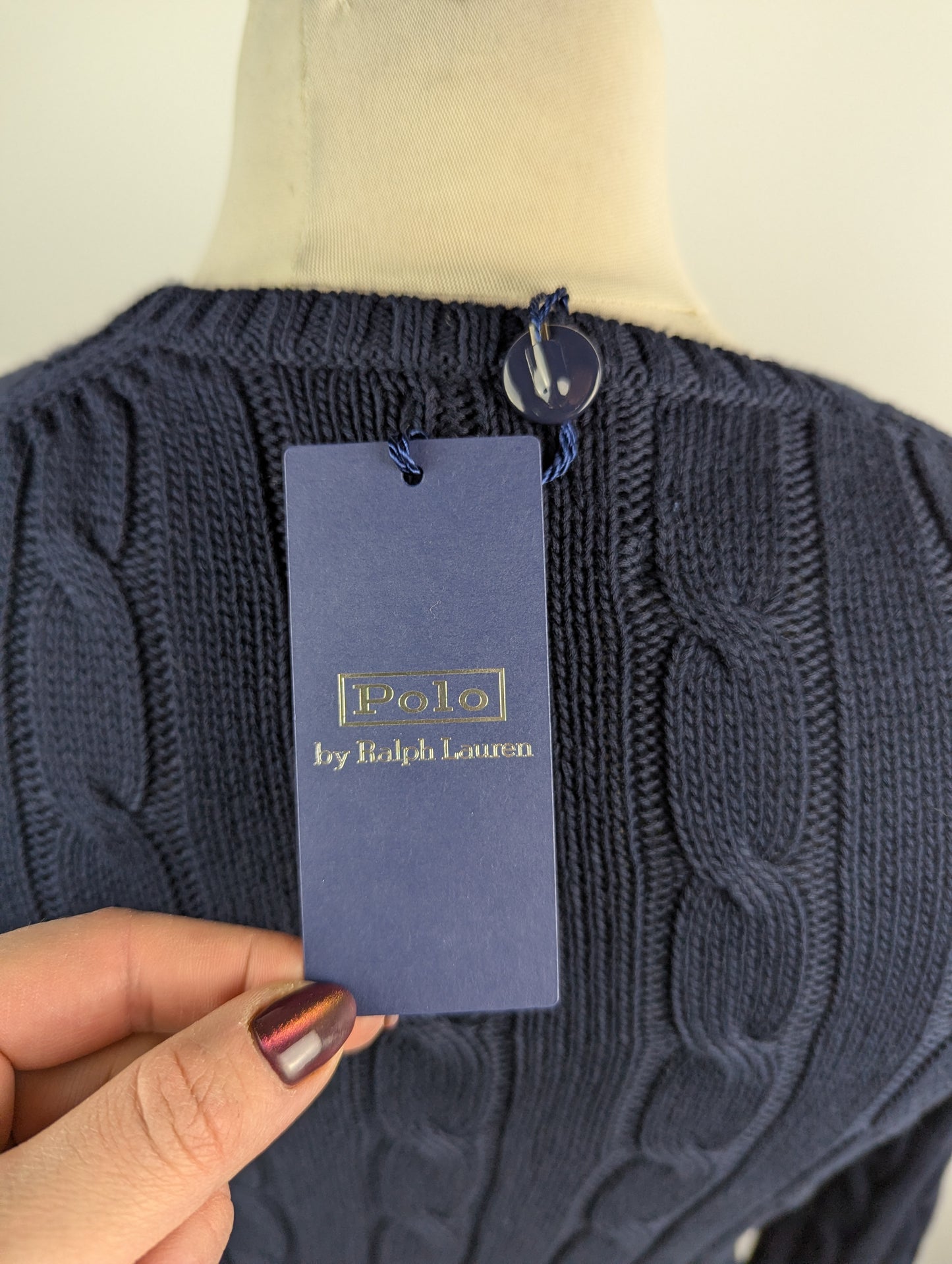 Polo Ralph Lauren Women's Cable-Knit Jumper- Navy