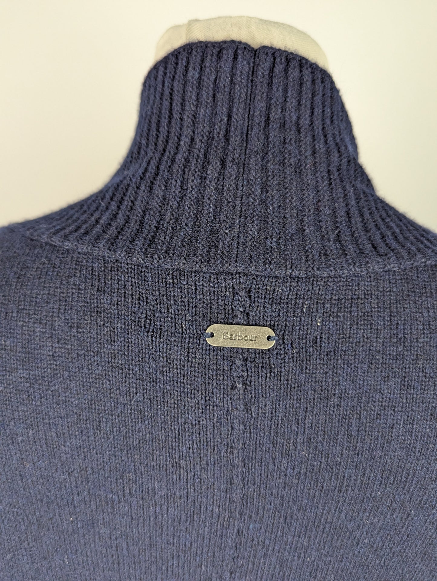 Barbour Luna Cardigan Womens Midi Length - Navy