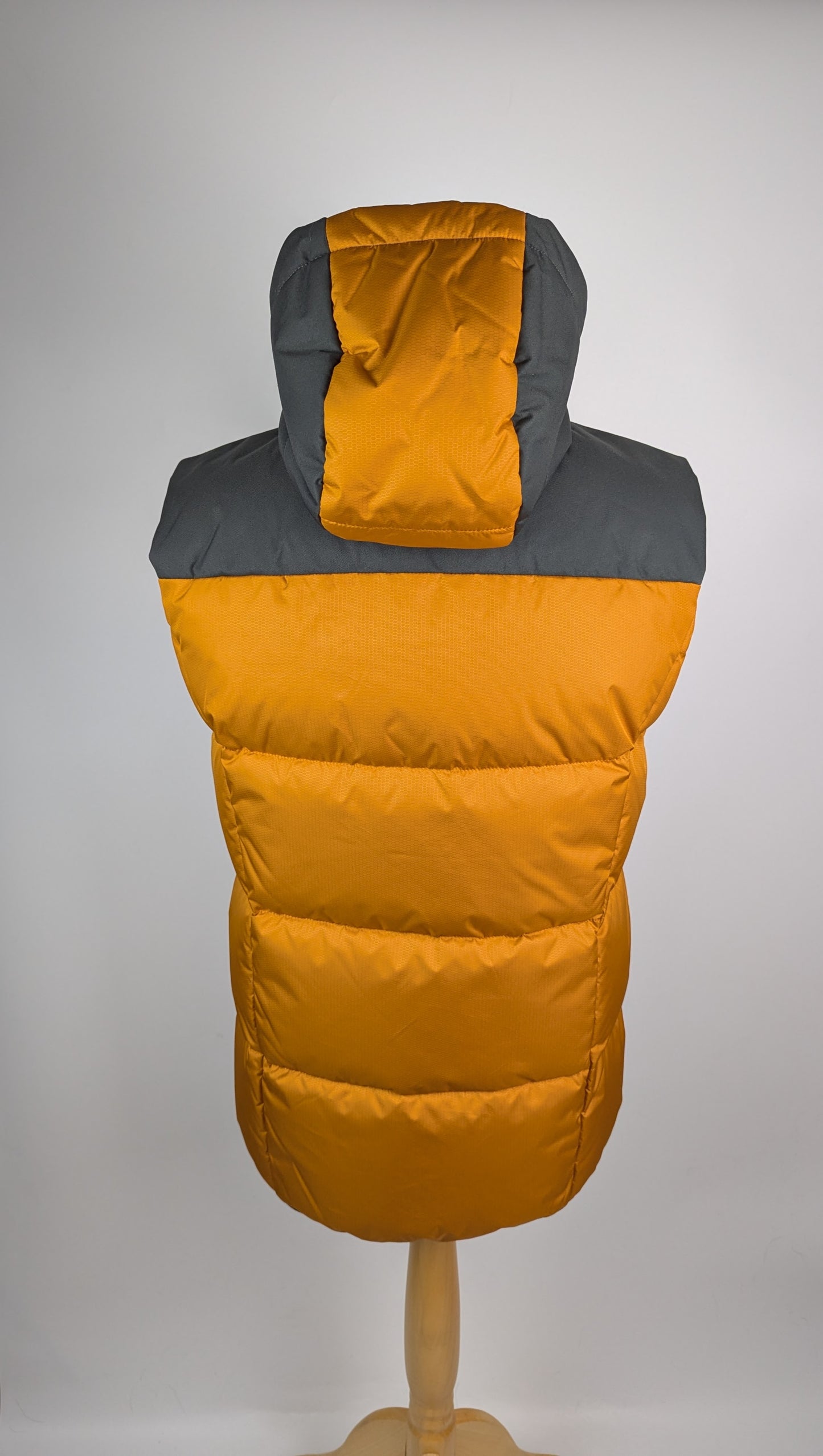 BOSS V Hamar1 Full Zip Padded Vest - Mustard / Grey