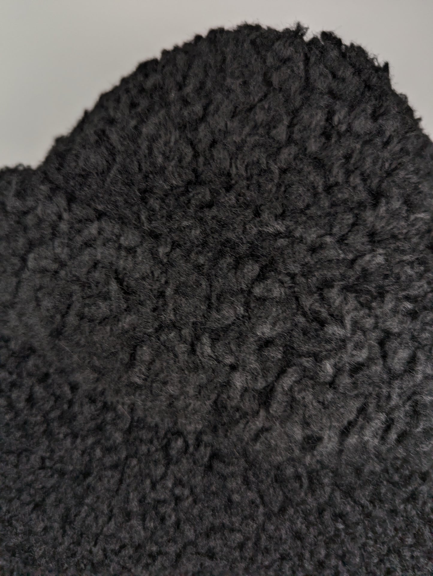 HUGO BOSS Womens Teddy Bear Overcoat - Black