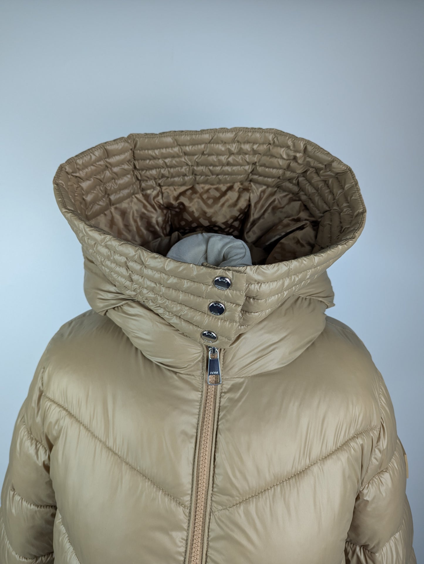 Boss Women's Petrana Medium Puffer Jacket - Brown / Gold