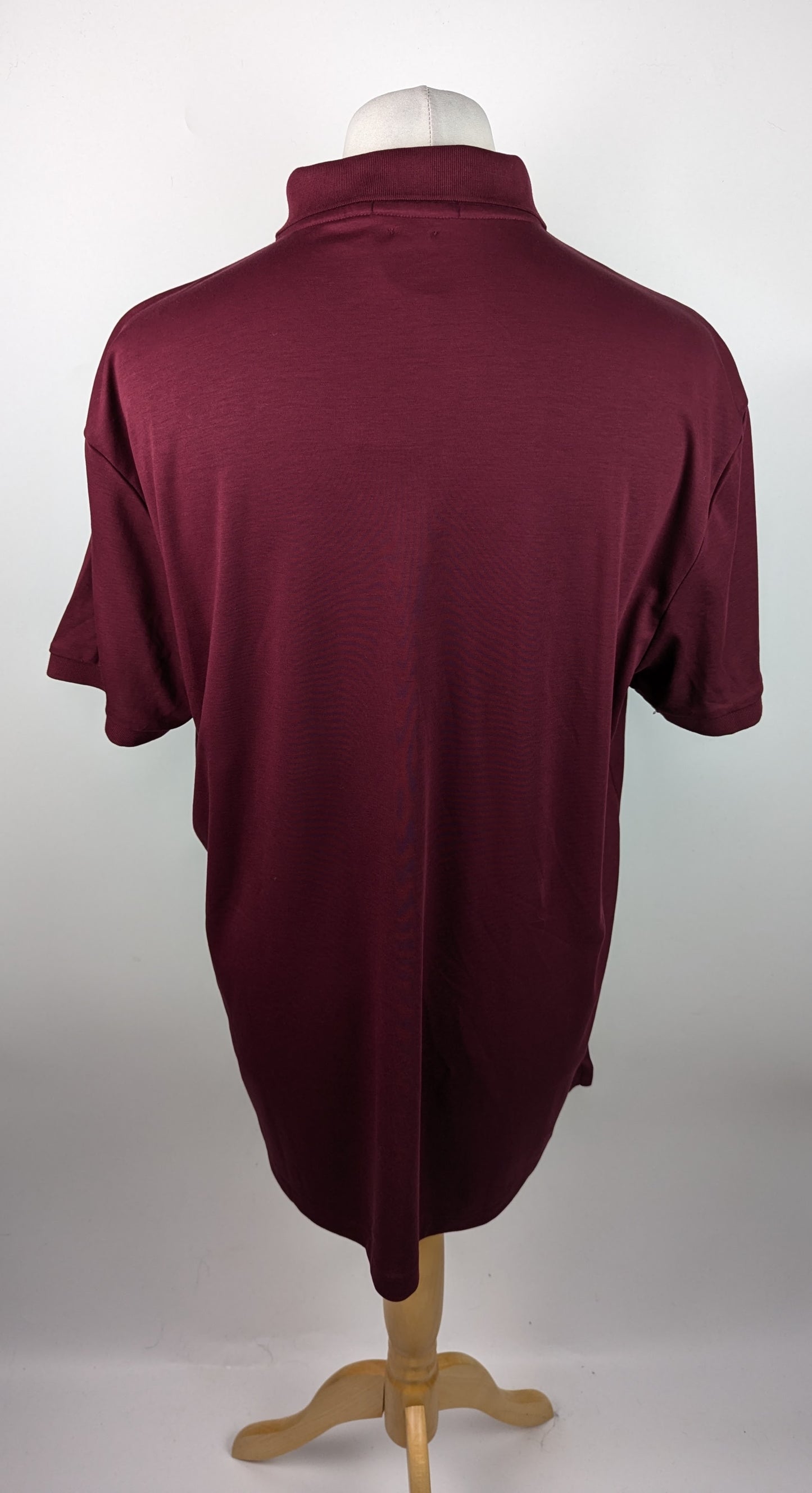 Polo Ralph Lauren Slim Pima Cotton Polo Shit - Wine Red