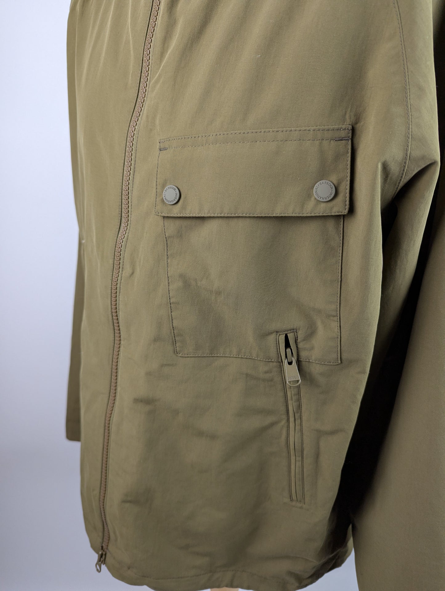 Barbour International Mens Mispen Waterproof Jacket - Sage Green