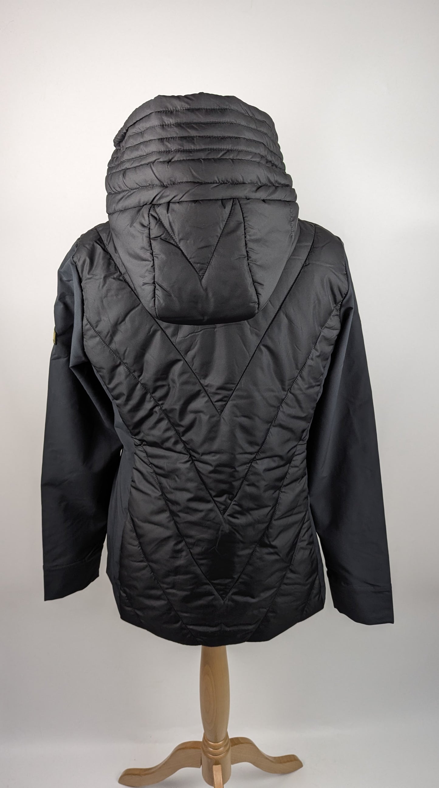 Barbour International Women's Diablo Quilted Hybrid Jacket - Black