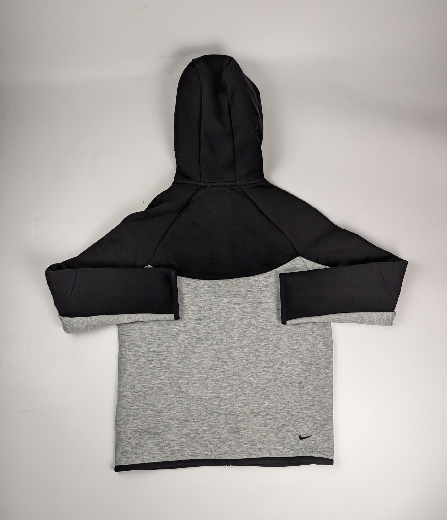 Nike Sportswear Tech Fleece Full-Zip Hoodie Juniors - Grey / Black