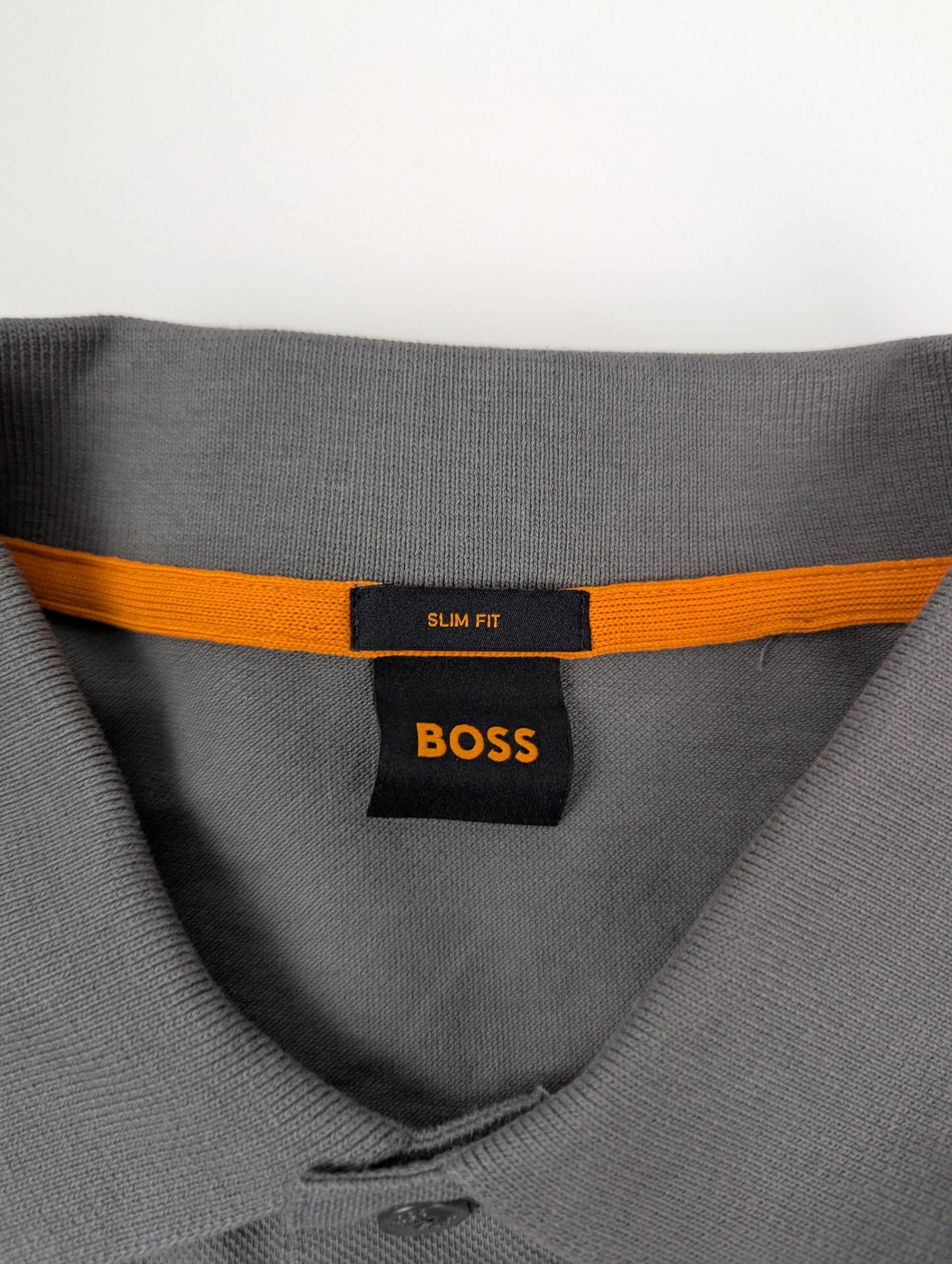 Boss Men's Passerby Long Sleeve Polo Shirt - Grey