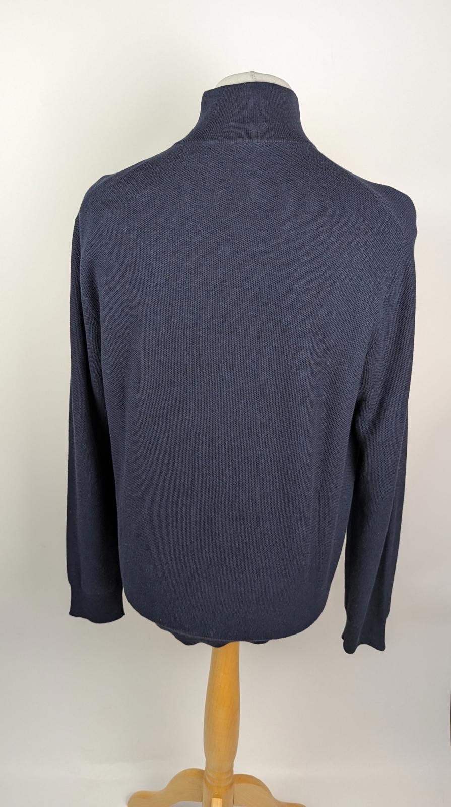 Polo Ralph Lauren Mesh-Knit Cotton Quarter-Zip Jumper - Navy
