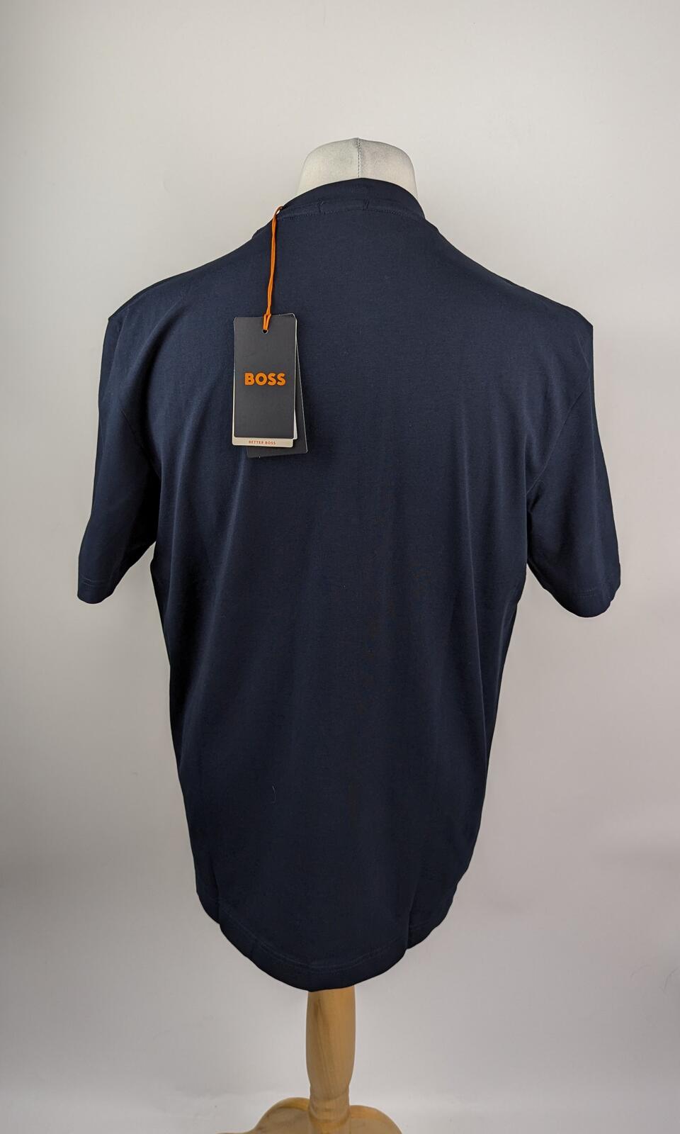 Boss orange Mens Tchup Relaxed fit T-Shirt - Navy Blue