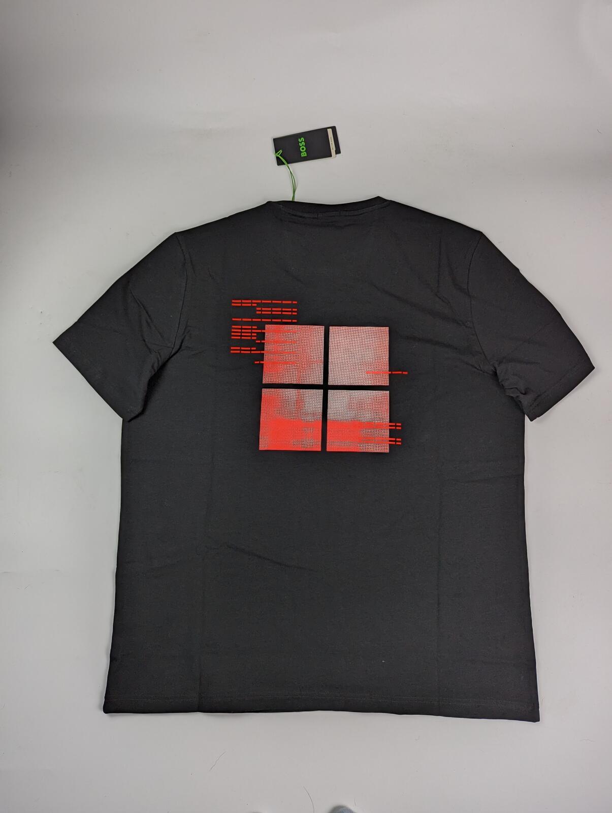 Boss Teebero 2 Mens Print T-shirt - black / Neon