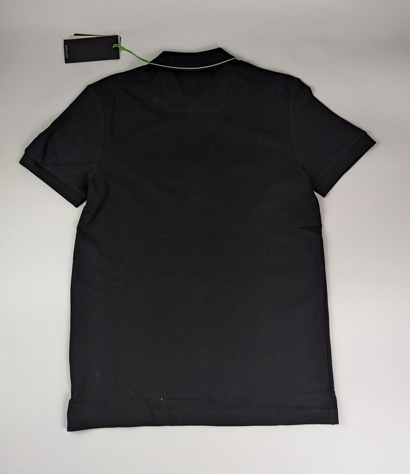 Boss Mens Paule 4 Polo Shirt Logo - Black
