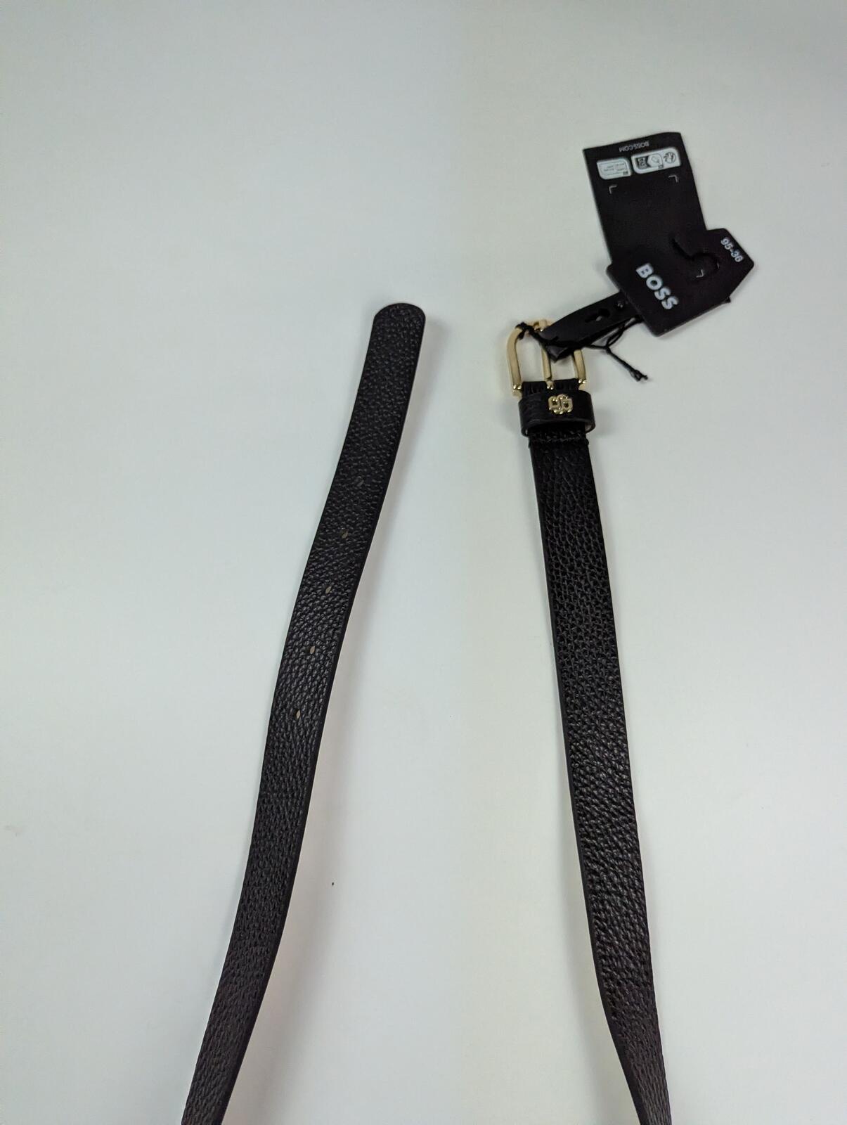 BOSS Women's Scarlet-gr-bb Belt - Black 100% leather