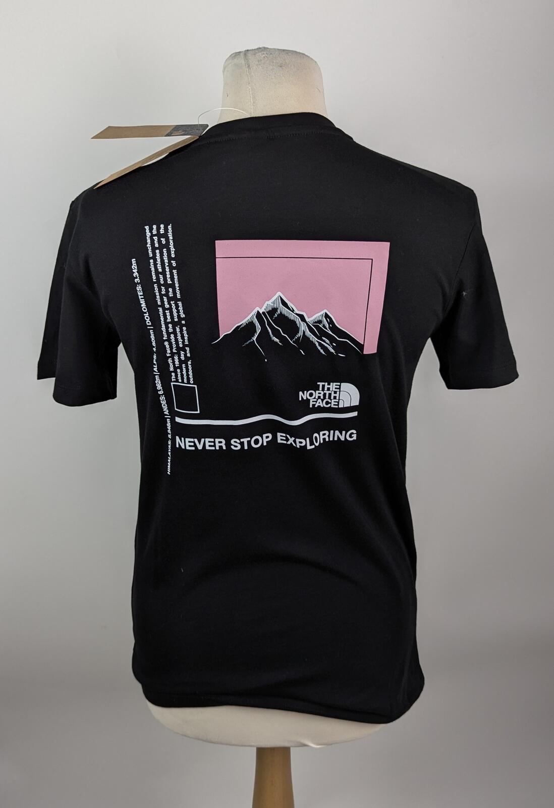 The North Face Womens Mountain Relaxed T-Shirt - Black / Pink