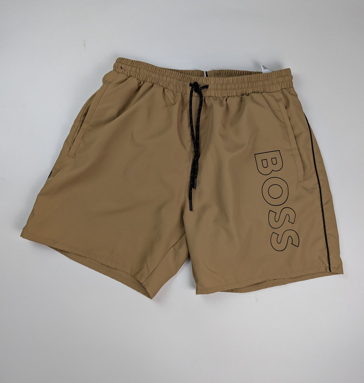 BOSS Men's Sormfish Swim Shorts - Camel brown