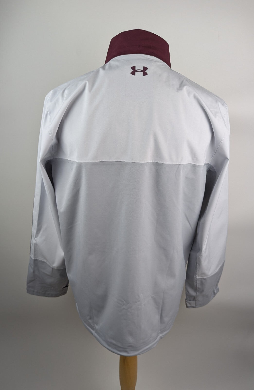 Under Armour Men's Weather-Resistant Golf Jacket - Maroon / Grey