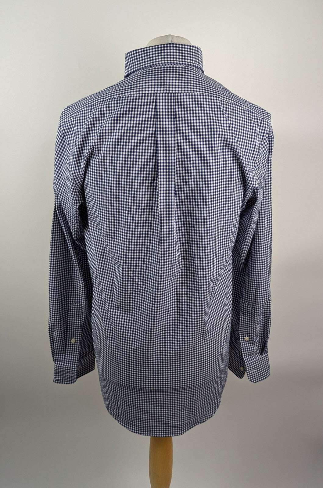 Polo Ralph Lauren Custom Fit Gingham Poplin Shirt - Navy/White