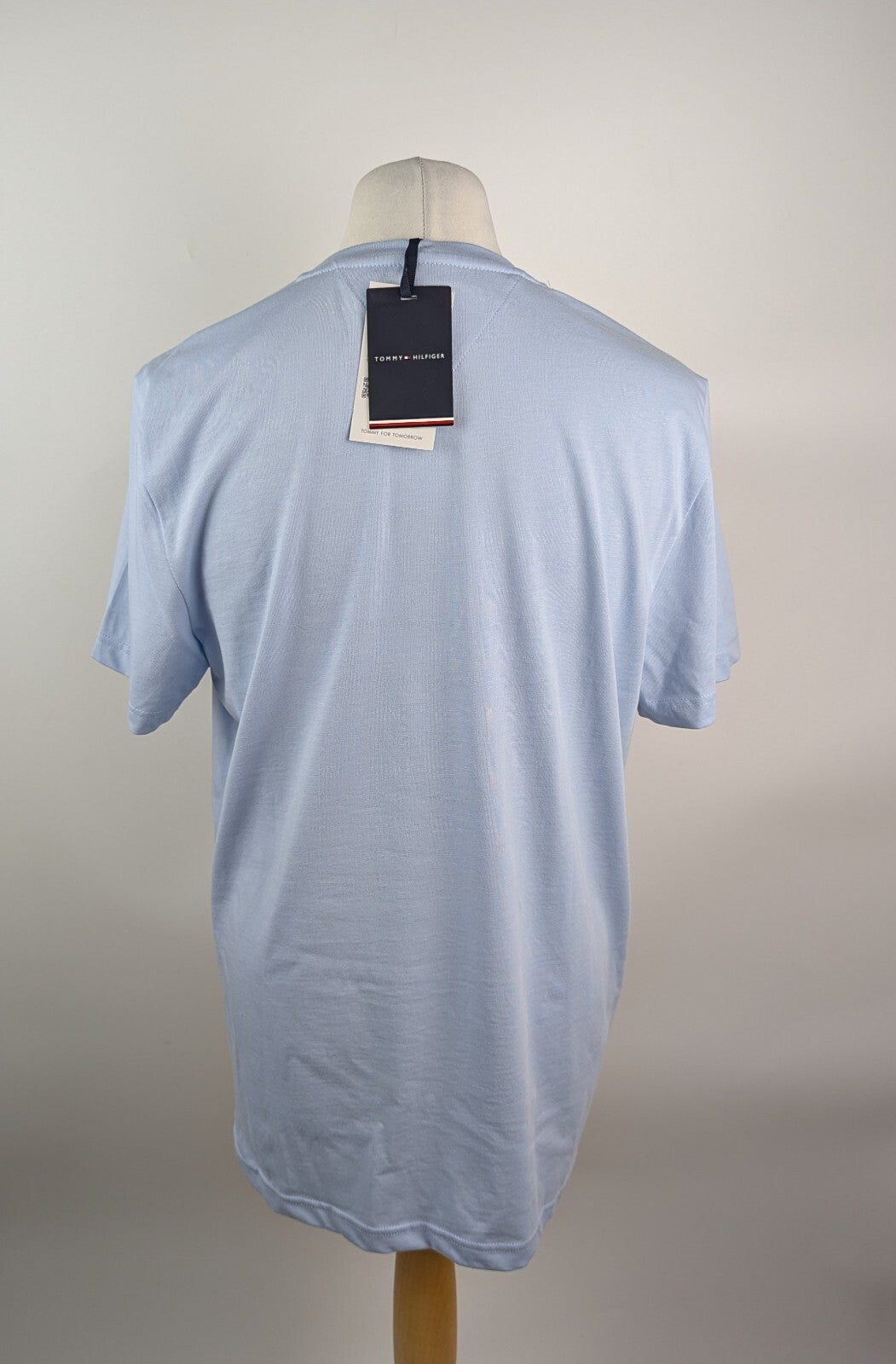 Tommy Hilfiger Logo Crew Neck T Shirt - Breezy Blue