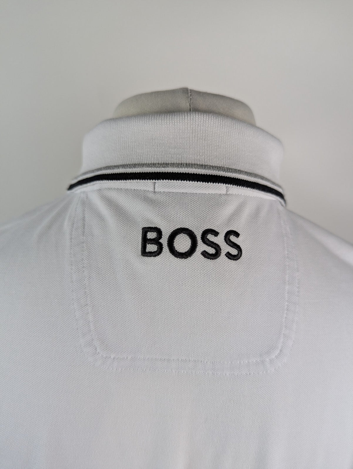 Boss Men's Paddy Pro Premium Cotton Polo Shirt - White
