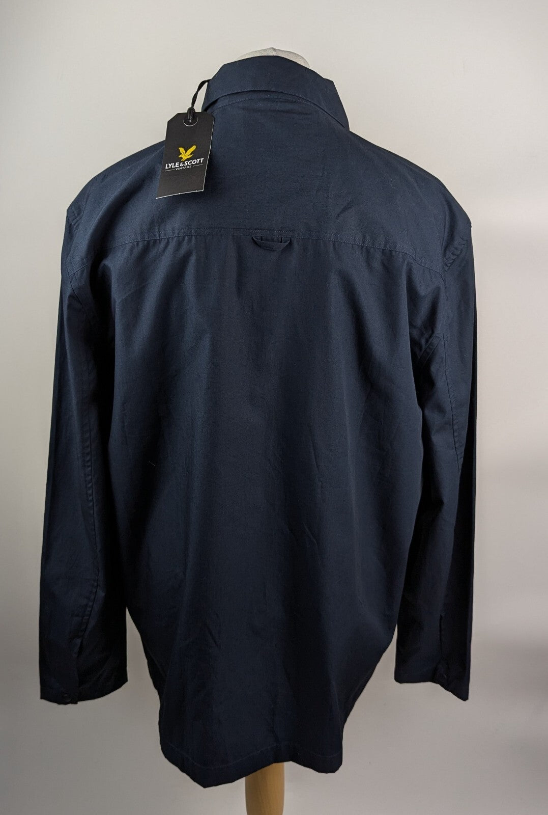 Lyle and Scott Men's Cotton Long Sleeve Zip Overshirt - Navy