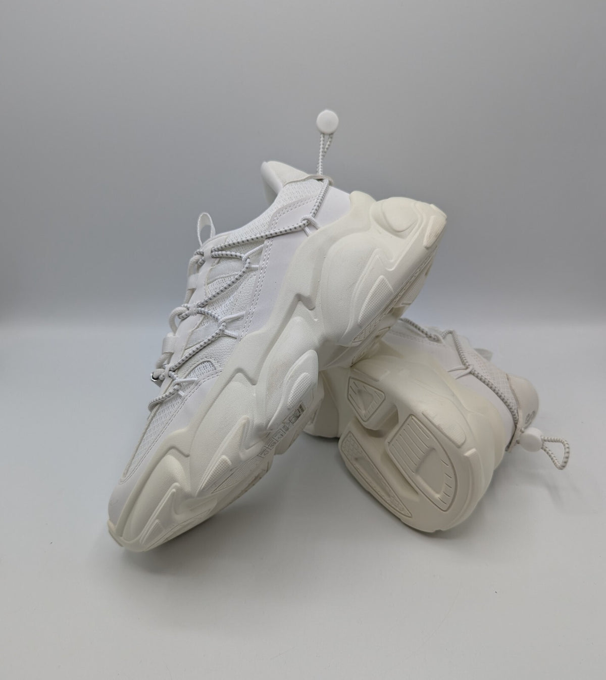 Steve Madden Women's Spectator Trainer Chunky Trainers - white