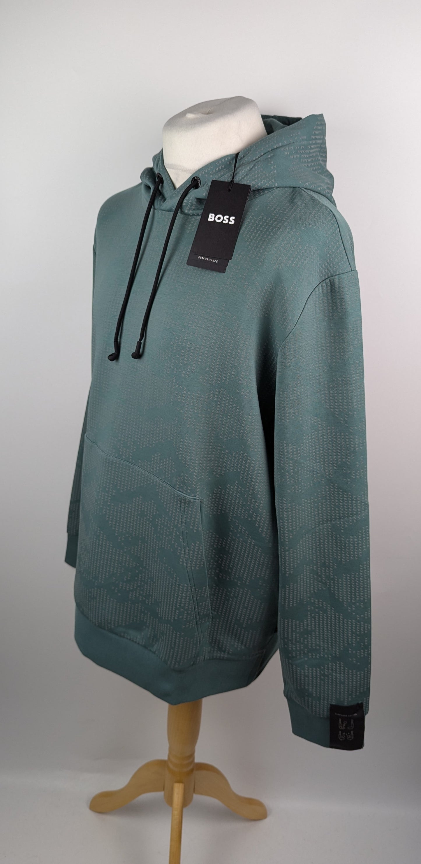 Boss Seeger 94_P Mens Hoodies - Open Green