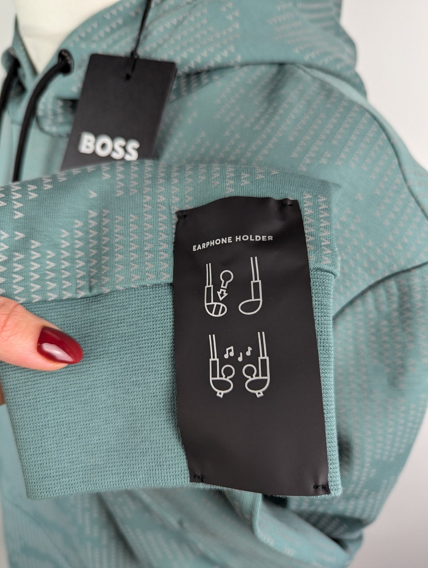 Boss Seeger 94_P Mens Hoodies - Open Green