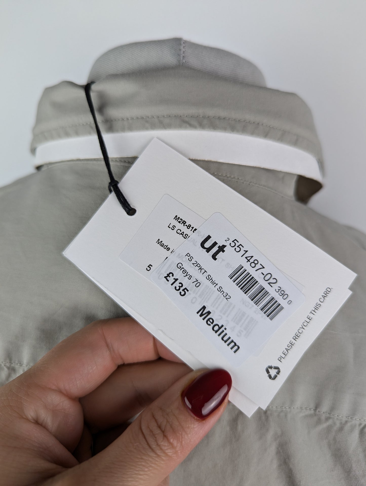 Paul Smith Cotton Pocket Shirt - Grey