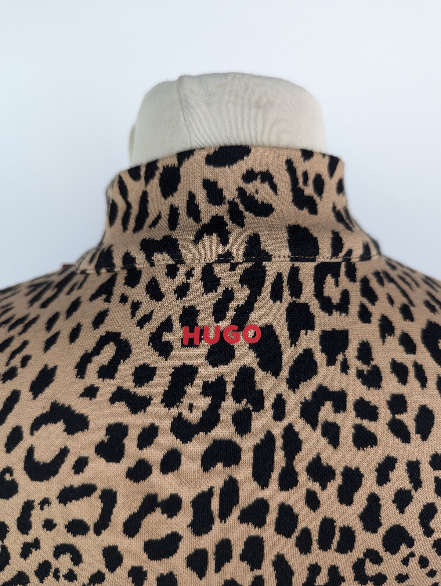 Hugo Womens Ninky Bodycon Dress - Brown/Black Animal Print