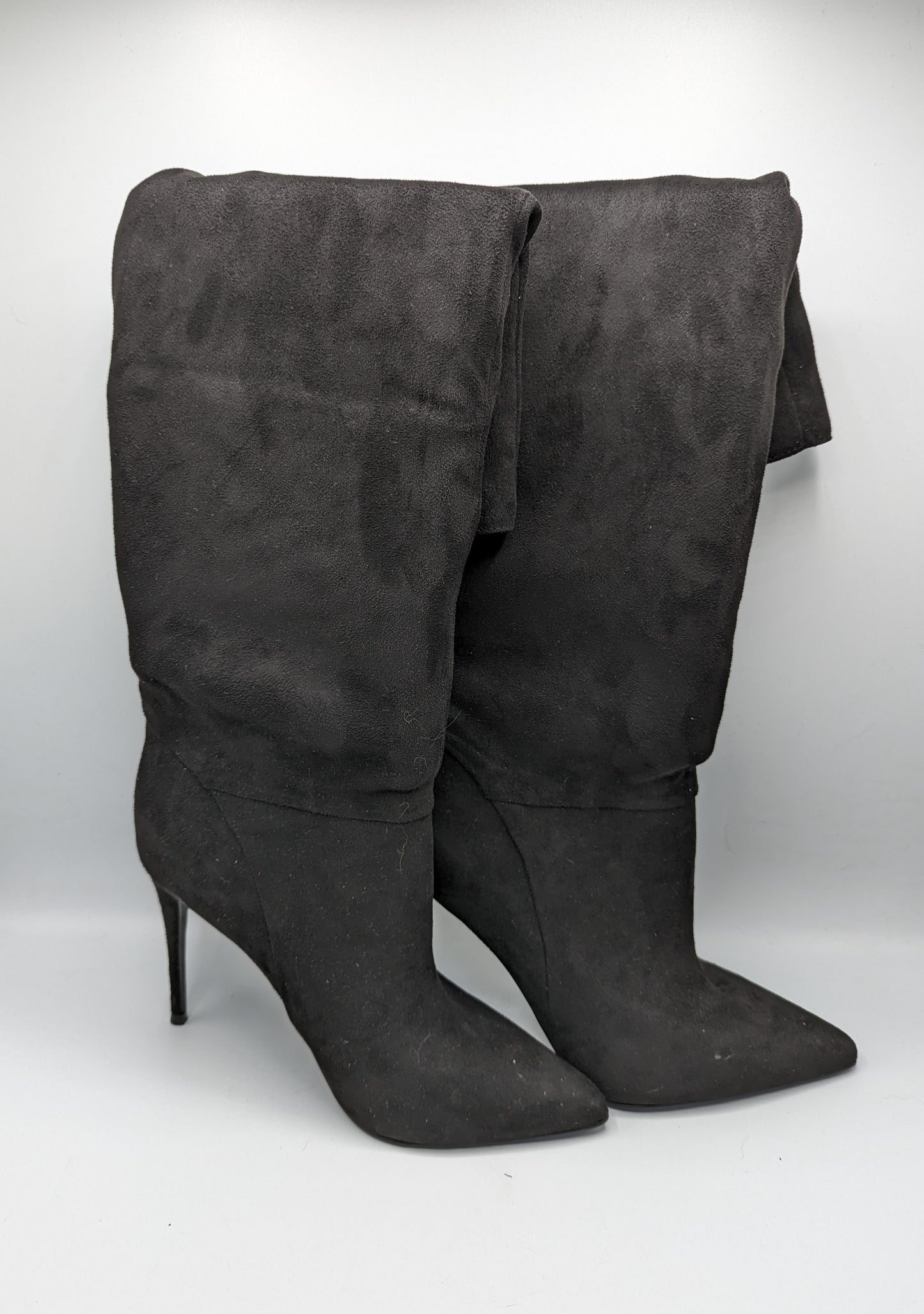 STEVE MADDEN Darian Knee - Over the Knee Heeled - Black