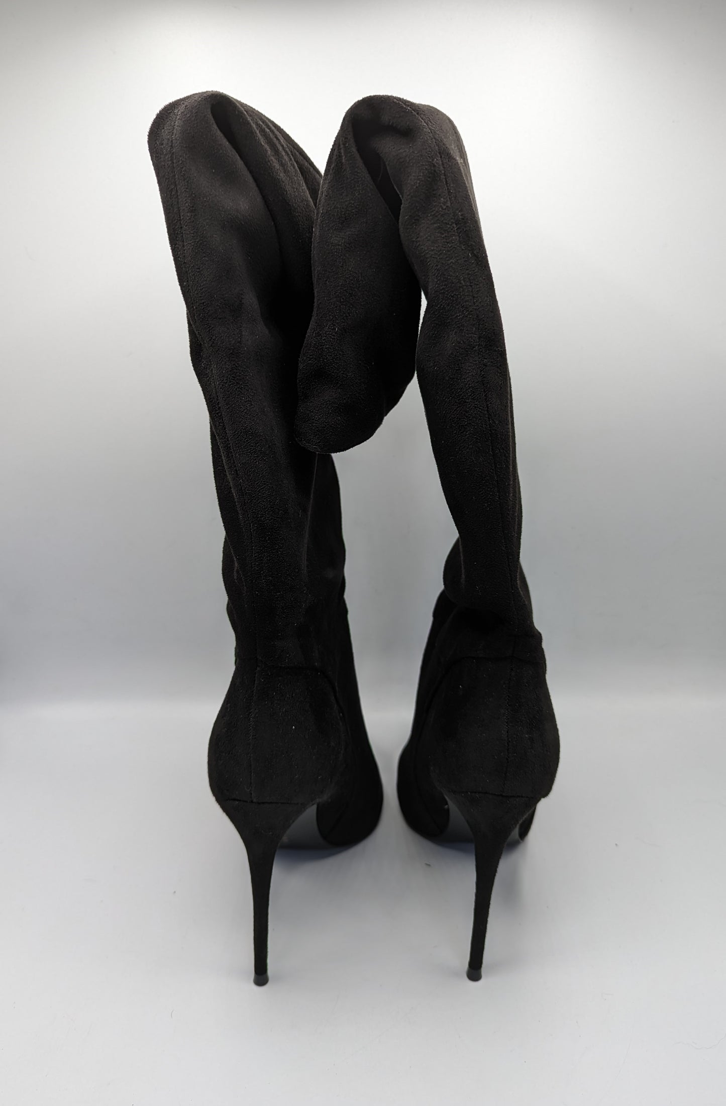 STEVE MADDEN Darian Knee - Over the Knee Heeled - Black