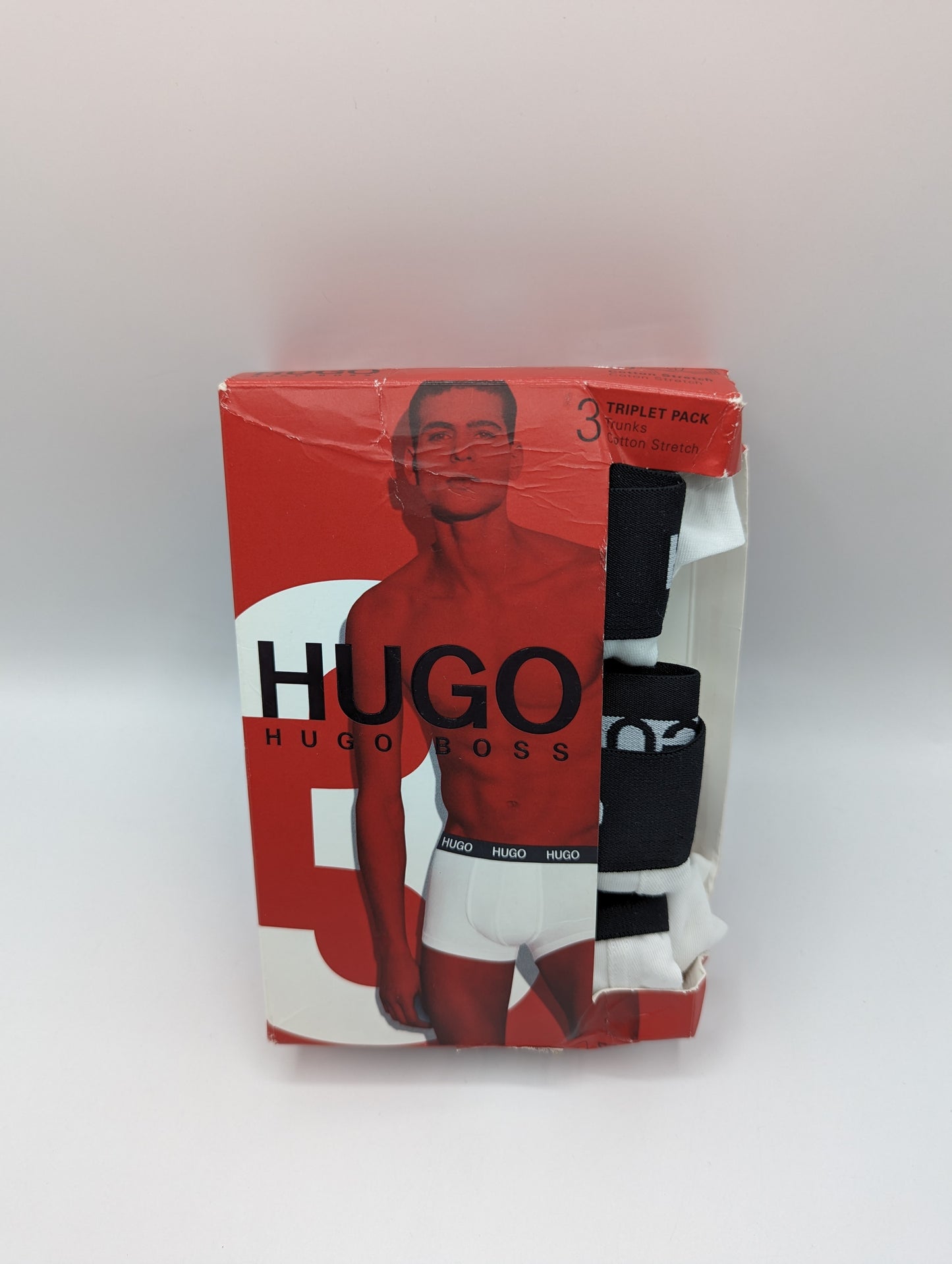 HUGO BOSS 3 Pack Boxer Shorts - White
