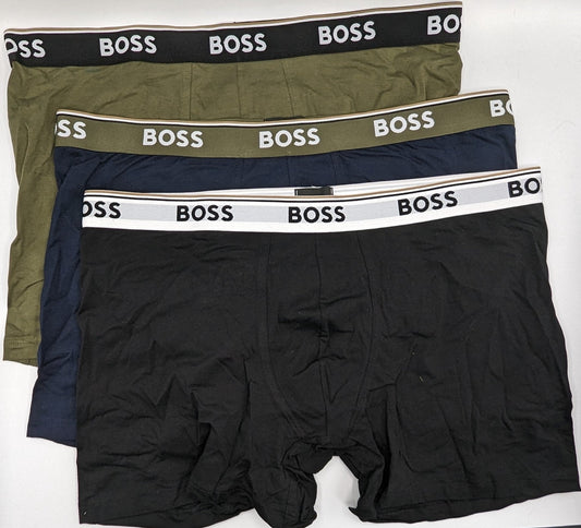 BOSS 3 Pack Boxer Long Shorts - Black/Green/Blue