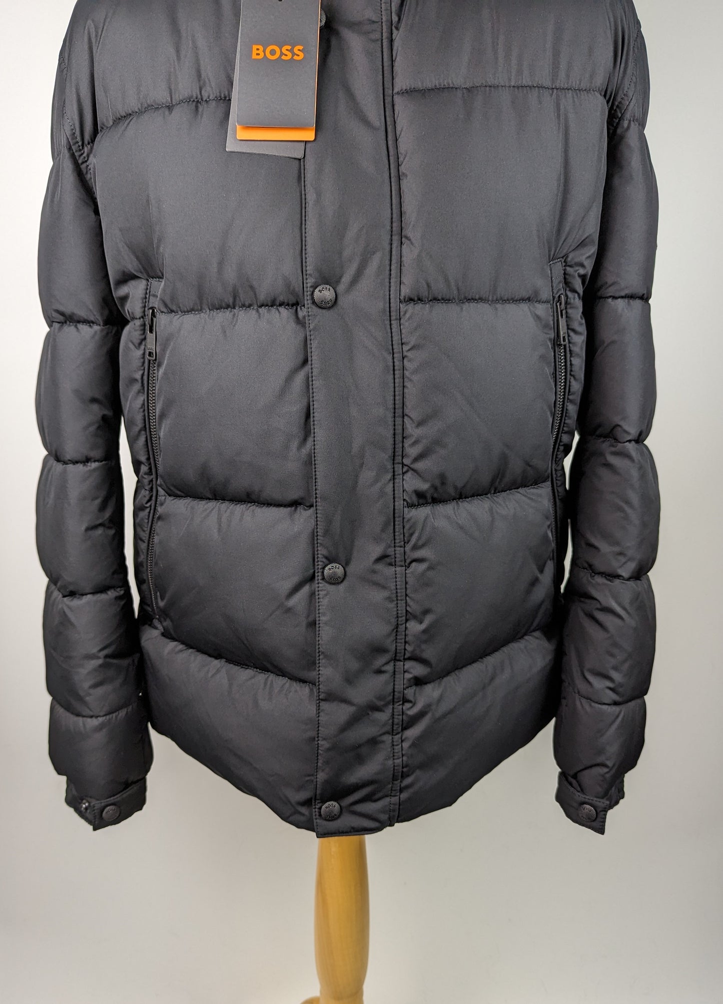BOSS Mens Omaris Hood Padded Jacket - Black