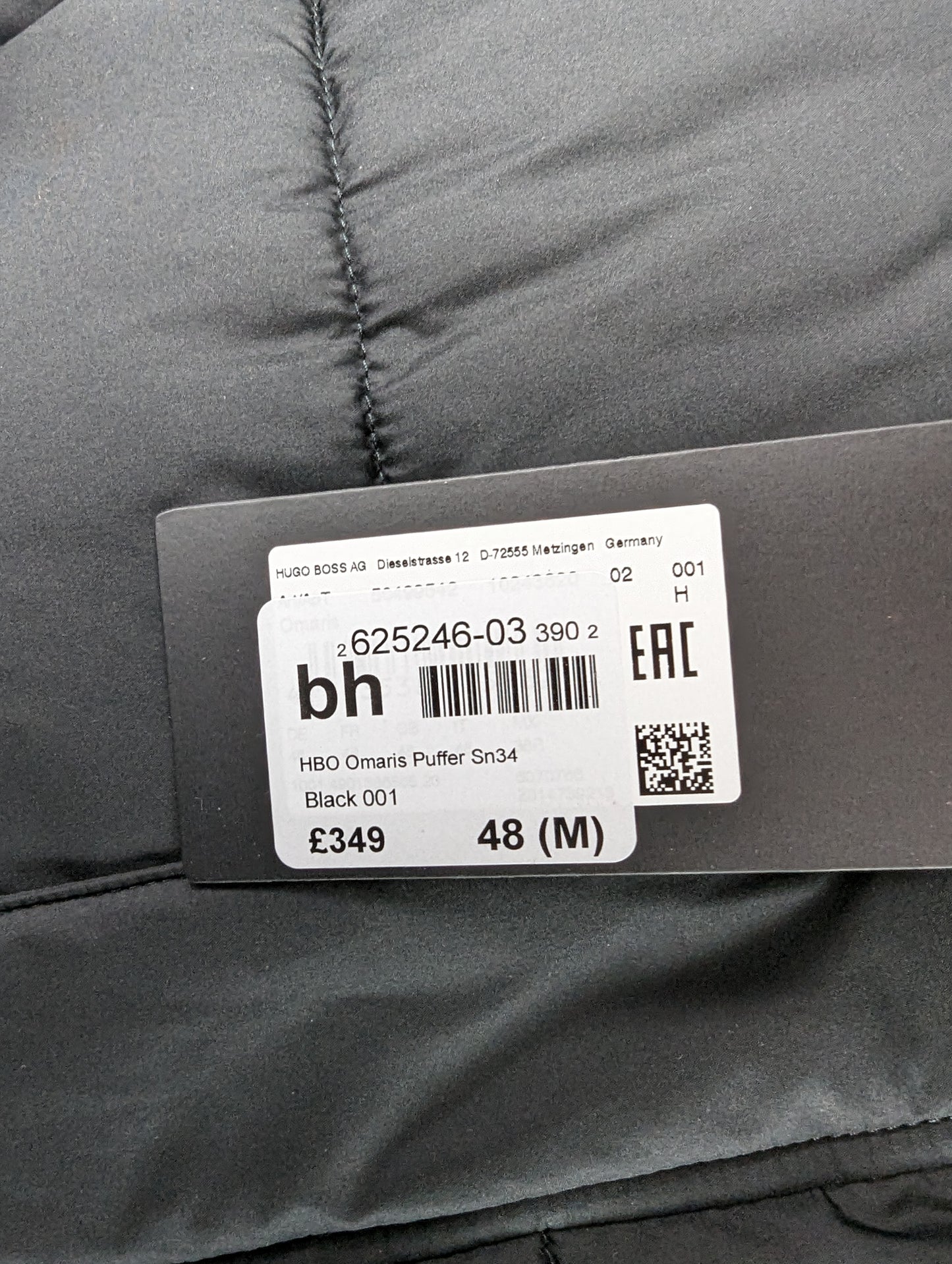 BOSS Mens Omaris Hood Padded Jacket - Black