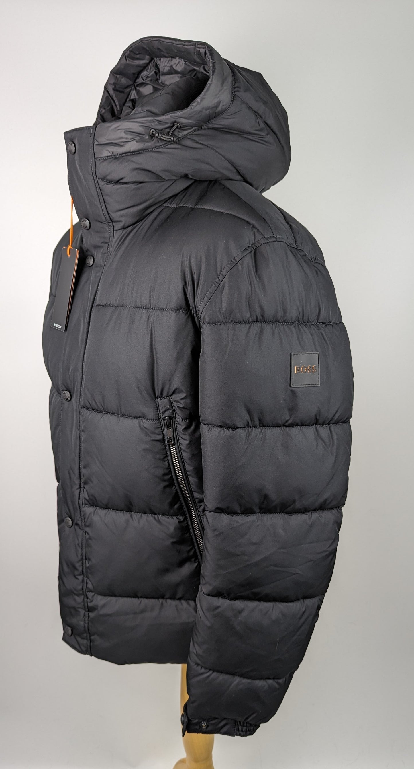 BOSS Mens Omaris Hood Padded Jacket - Black