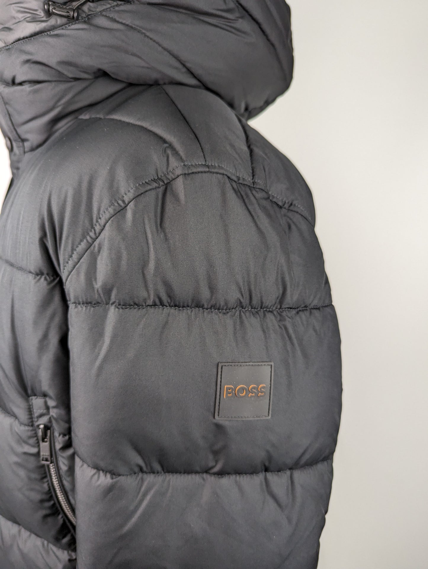 BOSS Mens Omaris Hood Padded Jacket - Black